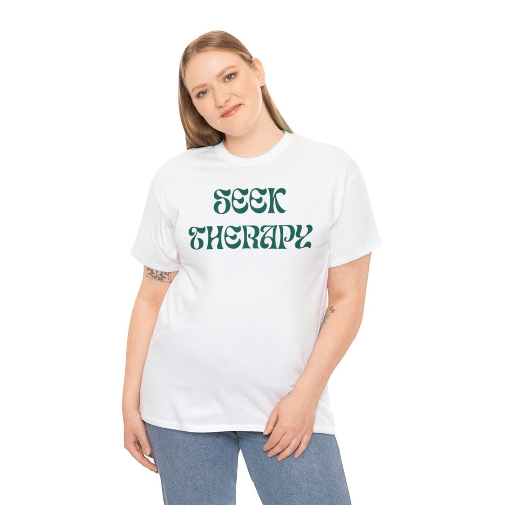 “Seek Therapy” Unisex Tee, Sizes S-5XL